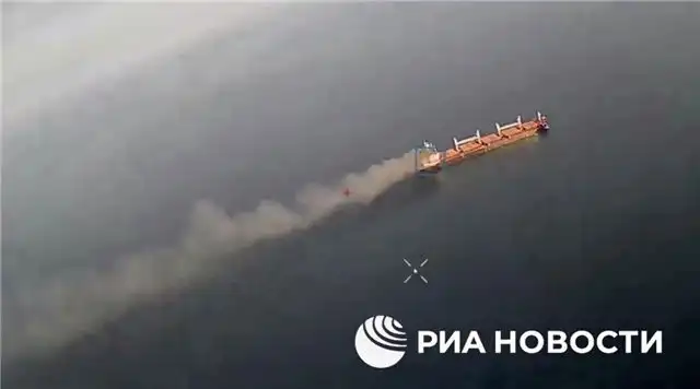 Минобороны — Российские военные уничтожили украинский сухогруз у острова Змеиный
